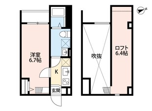 瓢箪山駅 徒歩12分 2階の物件間取画像